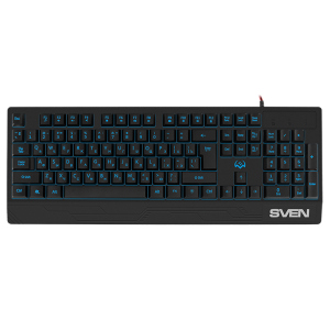 хорошая модель Клавиатура SVEN KB-G8300 игровая с подсветкой черная