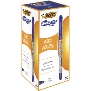 Набір гелевих ручок BIC Gelocity Stic Синій 0.5 мм 30 шт (3086123546295)