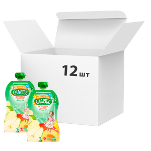 Упаковка фруктового пюре Маленькое счастье Фруктовый салатик 200 г x 12 шт (14813163004616) в Черновцах