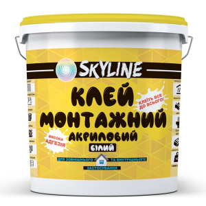 Клей монтажний акриловий універсальний SkyLine 12 кг. ТОП в Чернівцях