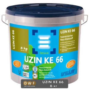 Клей UZIN KE 66 для вінілових покриттів та ПВХ покриттів 6 кг.