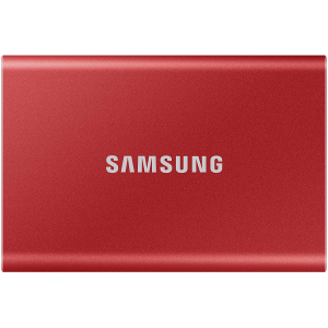 Samsung Portable SSD T7 500GB USB 3.2 Type-C (MU-PC500R/WW) зовнішній червоний ТОП в Чернівцях