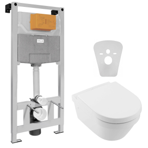 Инсталляция VOLLE Master Neo 201010 + унитаз VILLEROY & BOCH Architectura New DirectFlush 4694HR01 с сиденьем Soft Close дюропласт ТОП в Черновцах