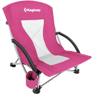Кресло раскладное KingCamp Beach Chair (KC3841) Розовое (KC3841 DARKROSE) в Черновцах