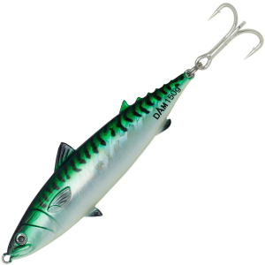 Блешня DAM Salt-X Mackerel Pilks 100 г 11 см трійник № 1/0 Green Glow UV (69489) краща модель в Чернівцях