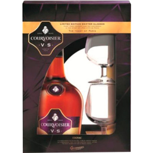 Коньяк Courvoisier VS 0.7 л 40% + 2 келихи (5010696004379) в Чернівцях