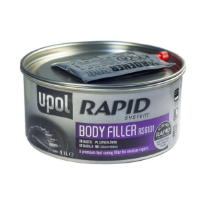 Шпатлевка универсальная быстросохнущая U-POL RAPID Body Filler 1,1 л (RAPID10/1) лучшая модель в Черновцах