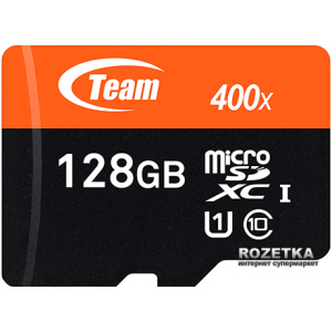 Team MicroSDXC 128GB Class 10 UHS-I + SD adapter ТОП в Черновцах