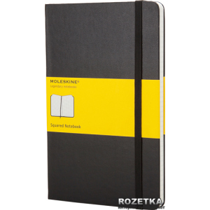 Нотатник Moleskine Classic 13 х 21 см 240 сторінок у клітку Чорна (9788883701139) краща модель в Чернівцях