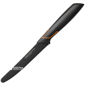 Кухонний ніж Fiskars Edge для томатів 13 см Black (1003092) краща модель в Чернівцях