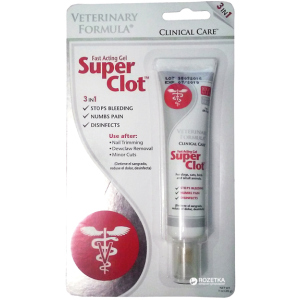 Гель для обробки ран Veterinary Formula Clinical Care Super Clot 28 г (736990002013) ТОП в Чернівцях