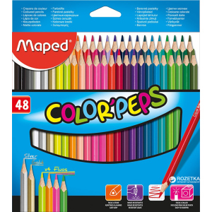 Олівці кольорові Maped Color Peps Classic 48 кольорів (MP.832048) краща модель в Чернівцях