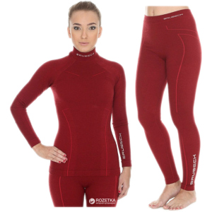 хорошая модель Комплект термобелья женский Brubeck Extreme Wool LS11930-LE11130 XL Burgundy (5902487062210)