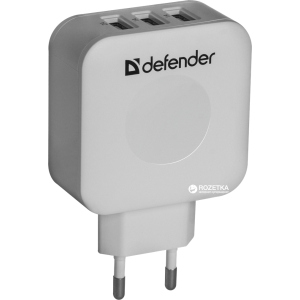 Сетевое зарядное устройство Defender UPA-30 3хUSB 5V/4А в Черновцах