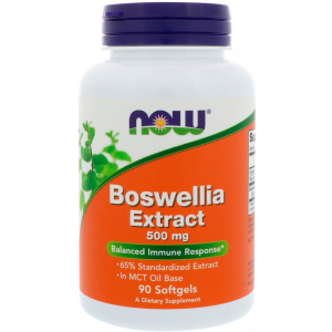 Натуральний екстракт NOW Boswellia Extract 500 мг 90 капсул (733739049360) краща модель в Чернівцях