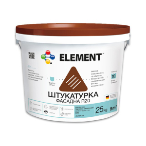 Фасадная штукатурка R20 "ELEMENT" Дубовая кора 25 кг в Черновцах