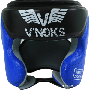 Боксерський шолом V`Noks Futuro Tec L Чорний/Синій (2189_60052) краща модель в Чернівцях