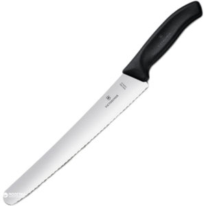 купити Кухонний ніж Victorinox Swiss Classic Bread and Pastry 26 см Чорний (6.8633.26)