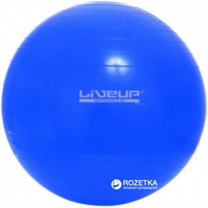 Фітбол LiveUp Gym Ball 65 см Blue (LS3221-65b) краща модель в Чернівцях