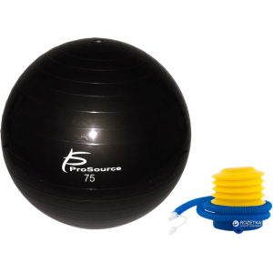 Гімнастичний м'яч ProSource Stability Exercise Ball 75 см Чорний (PS-2207-sfb-75) ТОП в Чернівцях