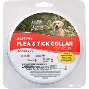 купити Нашийник Sentry Flea&Tick Large від бліх та кліщів для собак малих порід 56 см 2 шт (73091039525)