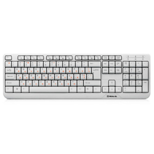 хорошая модель Клавиатура REAL-EL 500 Standard, USB, white