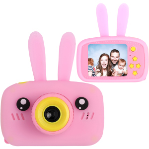 Цифровой детский фотоаппарат XoKo KVR-010 Rabbit Розовый (KVR-010-PN) (9869201149854) в Черновцах