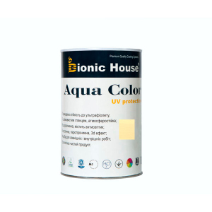 купить Краска для дерева Bionic-House Aqua Color UV-protect 0,8л Слоновая кость А102