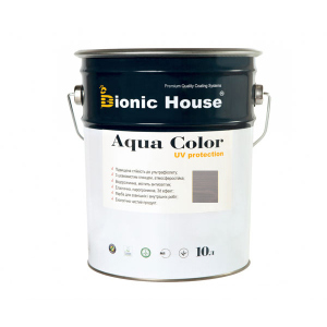 Краска для дерева Bionic-House Aqua Color UV-protect 10л Пепел А117 в Черновцах