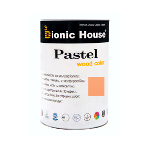 Краска для дерева PASTEL Wood Color Bionic-House 0,8л Коралл Р206 в Черновцах