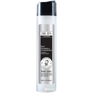 Шампунь-кондиціонер 2 в 1 Dr. B's L'Homme 2in1 Shampoo&amp;Conditioner 300 мл (755439352847) краща модель в Чернівцях