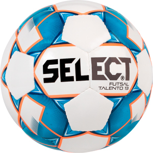 М'яч футзальний Select Futsal Talento 13 (346) Whire-Blue (5703543187140) краща модель в Чернівцях