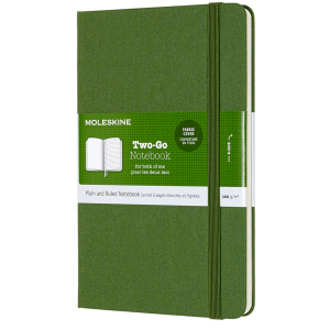 Нотатник Moleskine Two-Go 11.5 x 17.5 см 144 сторінки Зелена (8058647620190) ТОП в Чернівцях