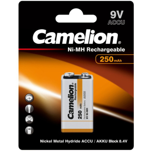 Акумулятор Camelion 6F22-1BL 250 мАг Ni-MH (NH-9V250BP1) в Чернівцях