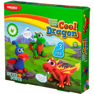 Масса для лепки Paulinda Super Dough Cool Dragon Драконы 3 в 1 (PL-081554) ТОП в Черновцах