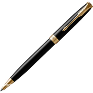 Ручка кулькова Parker Sonnet 17 Black Lacquer GT BP Чорна Чорний корпус (86 032) ТОП в Чернівцях