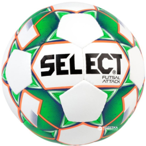 М'яч футзальний Select Futsal Attack New (046) №4 White-Green (5703543187102) ТОП в Чернівцях