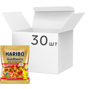 Упаковка конфет жевательных HARIBO Gold bears 80 г х 30 шт (9002975308397) лучшая модель в Черновцах