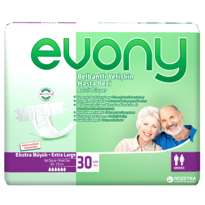 Підгузки для дорослих Evony 4 Extra Large 30 шт (8690536804092) в Чернівцях