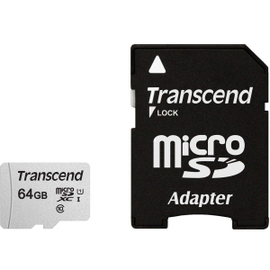 Transcend 300S microSDXC 64GB UHS-I U1 + SD-Adapter (TS64GUSD300S-A) в Черновцах