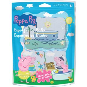 Губка для душу Suavipiel Peppa Pig Свинка Пеппа 3 шт (8410262500576) в Чернівцях