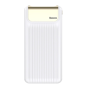 Power bank Baseus Quick Charge 3.0 с ЖК дисплеем 10000 mah White лучшая модель в Черновцах