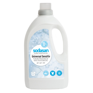 Рідкий органічний засіб для прання Sodasan Universal Sensitiv Bright&amp;White 1.5 л (4019886015714)