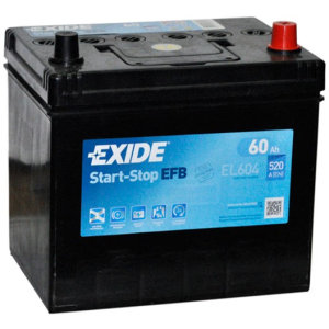 Автомобільний акумулятор Exide EFB 6СТ-60 (EL604) 60 Ач (-/+) Asia 520 А (EL604) в Чернівцях