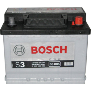 Автомобільний акумулятор Bosch 6СТ-56 (S3005) 56 Аг (-/+) Euro 480 А (0 092 S30 050)