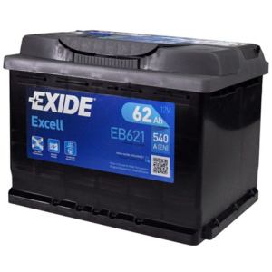 Автомобильный аккумулятор Exide Excell 6СТ-62 (EB621) 62 Ач (+/-) Euro 540 А (EB621) лучшая модель в Черновцах