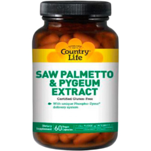 Натуральна добавка Country Life Saw Palmetto Pygeum Extract (Екстракт сереноа та кори африканської сливи) 60 капсул (015794092858) ТОП в Чернівцях