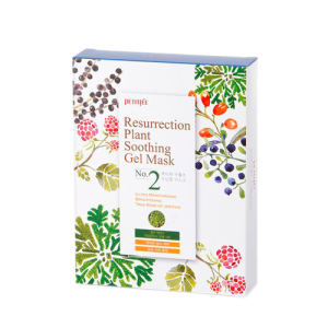 Зволожуюча маска для обличчя Petitfee Resurrection Plant Soothing Gel Mask 10 х 30 г (8809508850092) ТОП в Чернівцях