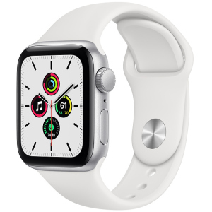 Смарт-часы Apple Watch SE GPS 40mm Silver Aluminium Case with White Sport Band (MYDM2UL/A) в Черновцах