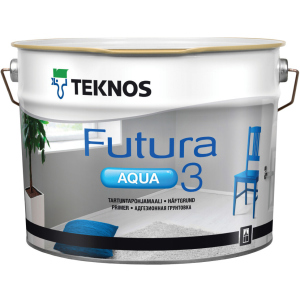 хороша модель Агдезійна ґрунтовка для дерева та металу Teknos Futura Aqua 3, 2.7л